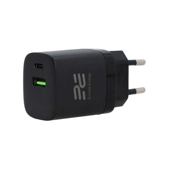 Нова мережна зарядка Encore Energy PD 3.0 Quick Charge 4.0 USB-A USB-C 30W MD-3083R + Адаптер Samsung Micro USB на USB-C