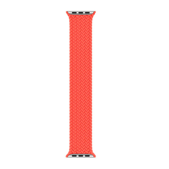 Original Apple Braided Solo Loop 44mm Electric Orange Strap Size 8