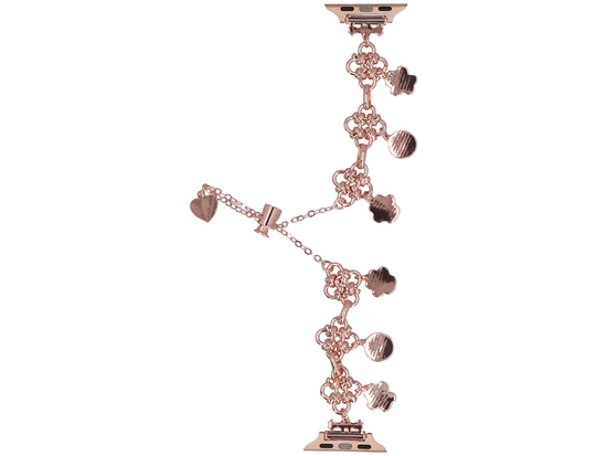 Нова браслет для смарт-годинника GlacierX Slider Clasp Little Paws Charm Bracelet Rose Gold для Apple Watch 38/40/41mm Rose Gold