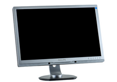 Philips 245P2 24" LED 1920x1080 TFT VGA DVI Silber Klasse A Monitor