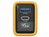 Нова мережна зарядка Encore Energy GaN QC PD USB-A 18W USB-C 45W MD-4583RD + кабель USB-A USB-C 2м