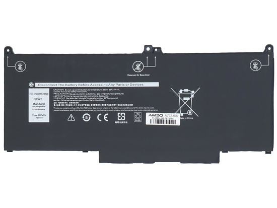 Nuova batteria Encore Energy per Dell Latitude 5300 5310 7300 7400 60Wh 7.6V 7890mAh MXV9V
