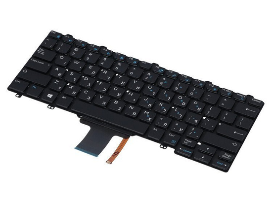 Tastatur Dell Latitude E5250 V8T9X QWERTY + Aufkleber BELEUCHTET