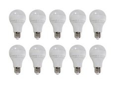 Set of 10x LED Bulb 7W E27 2700K Warm 2835 SMD AMS-K70