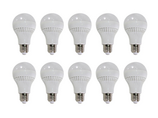 Набір 10x Лампа LED 7W E27 2700K Тепла 2835 SMD AMS-K70