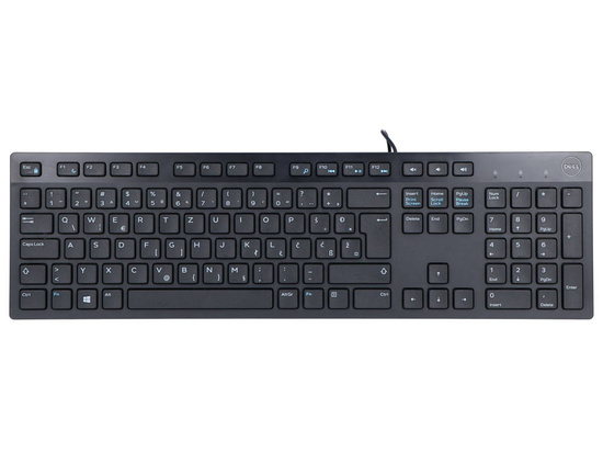 НОВА КЛАВІАТУРА DELL QUIETKEY KB216-BK-SVN ЧОРНА QWERTZ 0R6DRV OEM