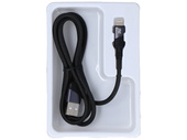 New Encore Energy USB-A Lightning cable QC PD for charging and data transfer 100 cm braided black EE101-L