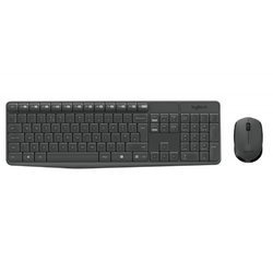 NUOVO Set Logitech MK235 Tastiera + Mouse USB QWERTY