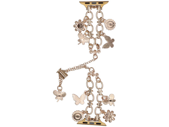 Neue Armbanduhr GlacierX Slider Clasp Double Chain Princess Bracelet Rose für Apple Watch 38/40/41mm Roségold