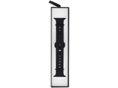 GlacierX Silicone Wave Black strap for Apple Watch 42/44/45/49mm Black