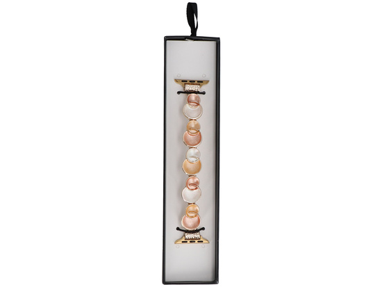 Neue Armbanduhr GlacierX Gleam Bubbles Stretch Bracelet Rose Pearl für Apple Watch 38/40/41mm Perlmutt