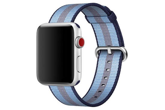 Original Apple Watch Strap Woven Nylon Midnight Blue 38mm en emballage scellé