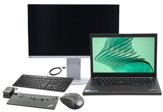 Lenovo ThinkPad X270 i5-6300U 8GB 240SSD 1366x768 Clase A Windows 10 Home + Dock + Monitor + Teclado + Ratón + Cableado
