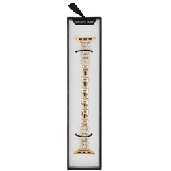 Neue Armbanduhr GlacierX Zirconia Clover Chain Bracelet Gold für Apple Watch 38/40/41mm Gold