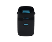 Neues Netzladegerät Encore Energy GaN QC 4+ PD 3.0 USB-A USB-C x2 Schnellladegerät 65W mit Display + Samsung Combo USB-Kabel