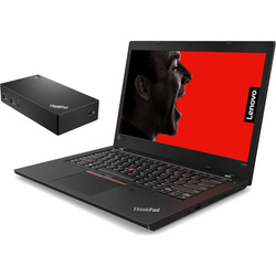 Lenovo ThinkPad L480 i5-8250U 8GB 256GB SSD 1920x1080 Klasa A Windows 11 Home + Nowa Stacja Dokująca Lenovo 40A70045EU