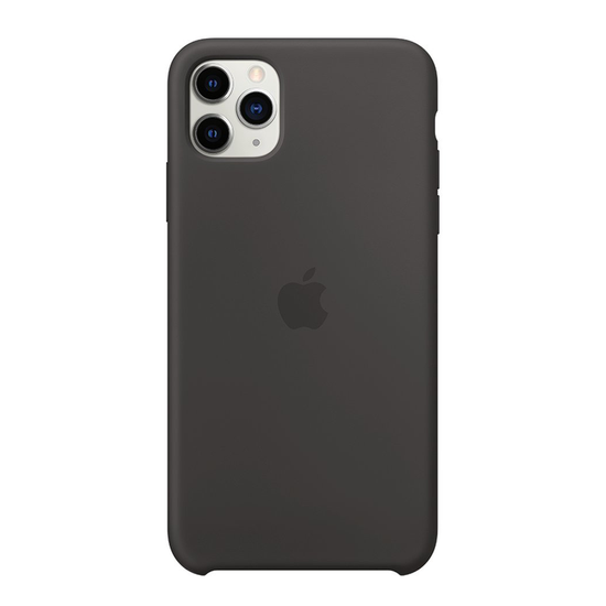 Original Silikon Case Apple iPhone 11 Pro Max Black