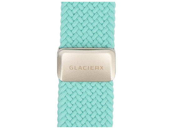 Nuovo cinturino GlacierX con fibbia magnetica intrecciata Seafoam per Apple Watch 38/40/41mm Turchese