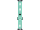 Nouveau bracelet en silicone GlacierX Retro Future Mint Moon pour Apple Watch 42/44/45/49mm Menthe-Gris