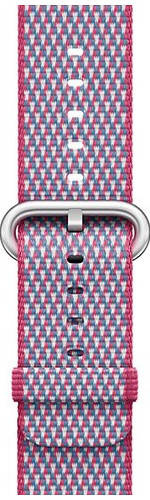 Original Apple Watch Strap Woven Nylon Berry Check 42mm en emballage scellé