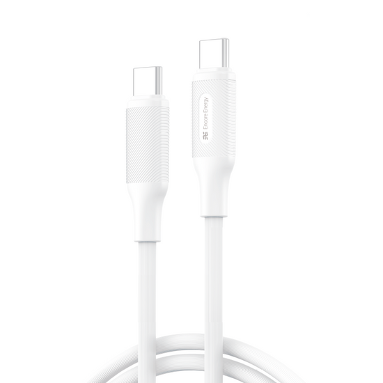 New Encore Energy 2x USB-C cable PD for charging and data transfer 50cm white 60W MD-60CC05W