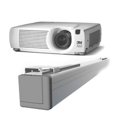 3M X65 Multimedia Projector 2500lm 350:1 1024x768 3LCD + Projecta Elpro screen 220x200cm