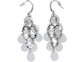 Pendientes Cascada Blancos