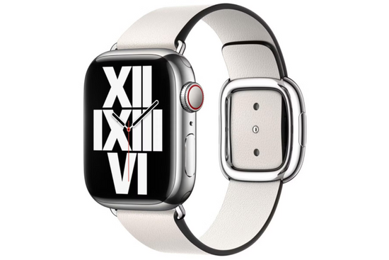 Neues Apple Armband Abyss Blue 41mm Chalk Modern Bucle Größe L