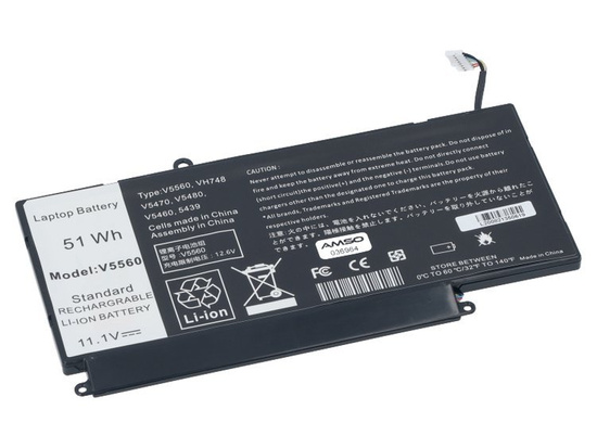 Новий акумулятор для Dell Vostro 5460 5470 5480 5560 Inspiron 5439 51.2Wh 11.1V 4500mAh VH748/V5560