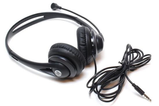 New HP Headphones Wired Headphones T1A66AA