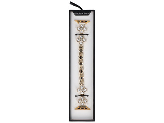 Nouvelle bracelet pour smartwatch GlacierX Zirconia Cross Chain Bracelet Gold pour Apple Watch 38/40/41mm doré