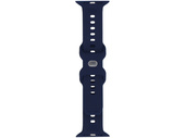 GlacierX Silicone Ribbed Midnight Blue strap for Apple Watch 42/44/45/49mm Navy Blue