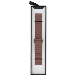 Новий ремінець для смарт-годинника GlacierX Silicone Magnetic Wave Hot Chocolate Коричнево-чорний 22мм