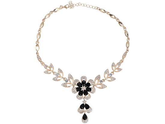 Fairy Tale Black Jewelry Set Necklace + Earrings