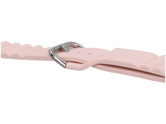 Bracelet pour smartwatch GlacierX Silicone Grooved Icy Pink pour Apple Watch 38/40/41mm Rose