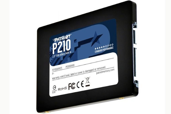 PATRIOT P210 Schnelle SSD Festplatte 1TB SATA III 2.5" (520/430 MB/s)