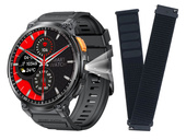 Nuovo Smartwatch GlacierX Giant Black + Cinturino GlacierX Grip Strap Nylon Black 22mm