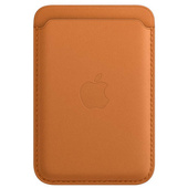 Originale Apple Portafoglio iPhone in pelle marrone dorato con MagSafe