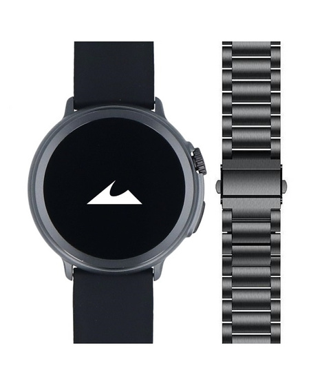 Nuevo Smartwatch GlacierX Aura Black + Pulsera de acero GX-AC60 BS