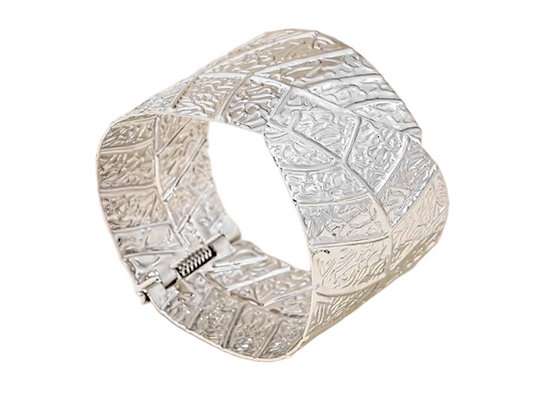 Botanical Silver Cuff Bracelet
