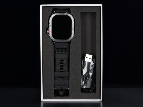 Nouvelle montre intelligente GlacierX Lhotse Black + Bracelet en acier GX-LC63 BS