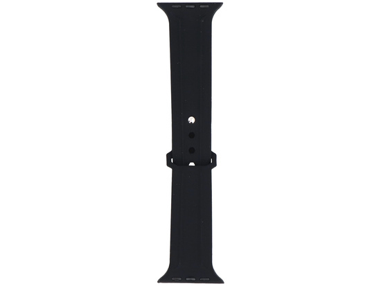 Nuovo cinturino per smartwatch GlacierX Silicone Synthwave Black per Apple Watch 42/44/45/49mm Nero