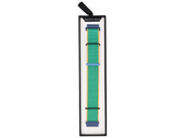 Nouveau bracelet pour smartwatch GlacierX Grip Strap Nylon Crayon Vert Jade + jaune et bleu 22mm