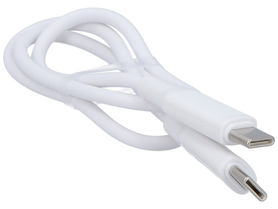 Nuovo cavo Encore Energy 2x USB-C cavo PD per ricarica e trasferimento dati 50cm bianco 60W MD-60CC05W