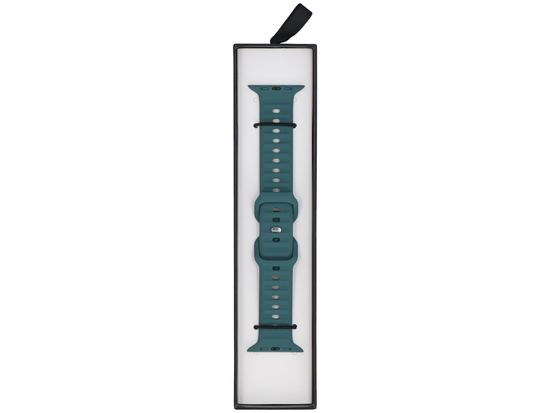 Cinturino per smartwatch GlacierX Silicone Ribbed Ocean Green per Apple Watch 42/44/45/49mm Verde