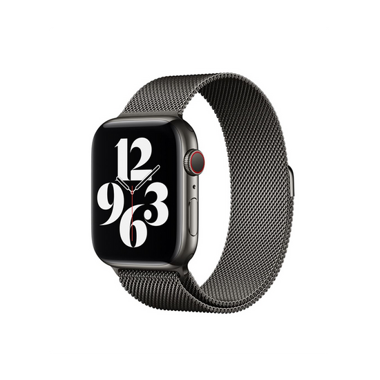 Originale Apple Orologio con cinturino Milanese Loop Silver 40 mm Acciaio inossidabile Grafite
