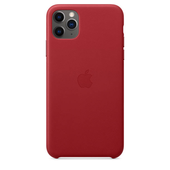 Original Cas Cuir Apple iPhone 11 Pro Max Rouge