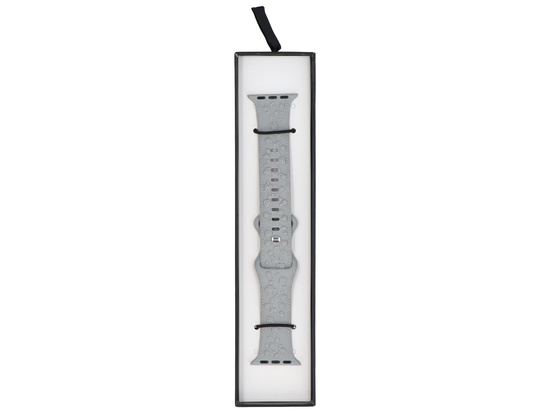 Nuevo cinturón de silicona texturizada GlacierX Stone Gray para Apple Watch 38/40/41mm Gris