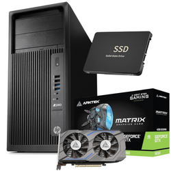 HP WorkStation Z240 Tour E3-1225v5 3.3GHz 16Go 480Go SSD GTX 1650 4Go GDDR6 Windows 10 Professionnel