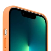 Coque en silicone originale Apple iPhone 13 Pro Max Marigold Magsafe